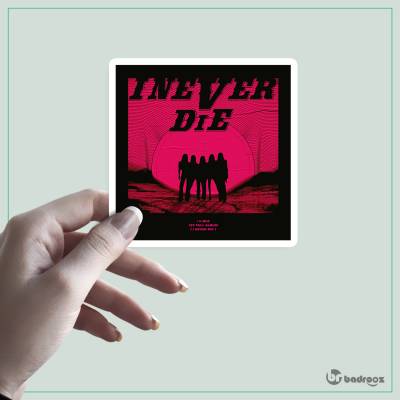 استیکر gidle i never die poster