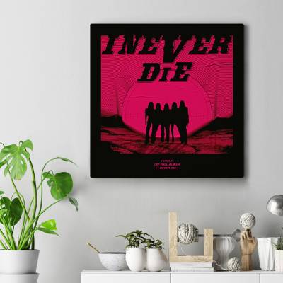 تابلو کنواس مربع (بوم) gidle i never die poster