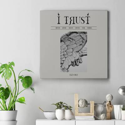 تابلو کنواس مربع (بوم) gidle i trust 