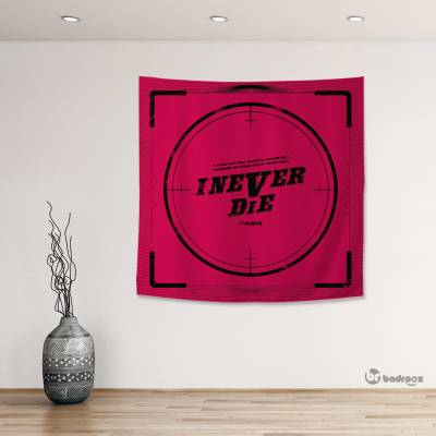 بک دراپ مربع gidle i never die poster 2
