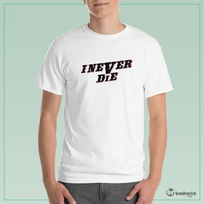 تی شرت مردانه gidle i never die logo