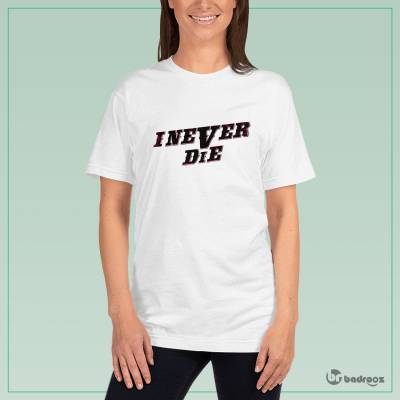 تی شرت زنانه gidle i never die logo