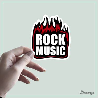 استیکر Rock Music 01