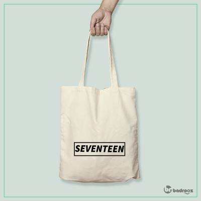 کیف خرید کتان seventeen logo 2