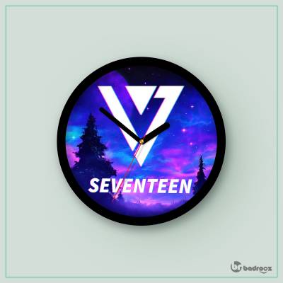 ساعت دیواری  seventeen logo 3