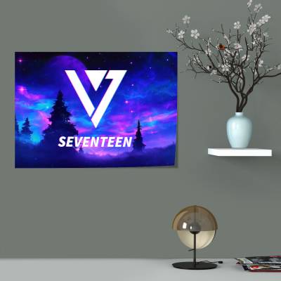 پوستر سیلک seventeen logo 3