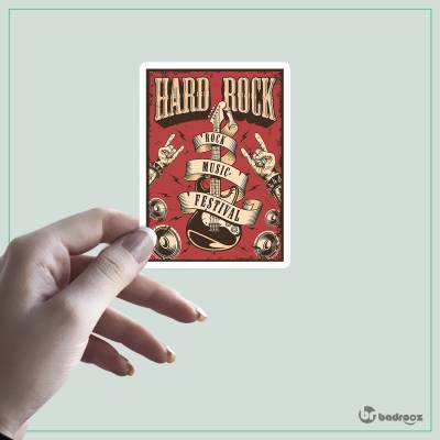 استیکر Rock Music 16