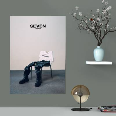 پوستر سیلک jungkook bts seven 2