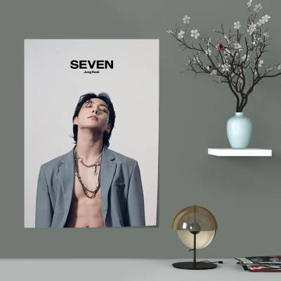 پوستر سیلک bts jungkook seven