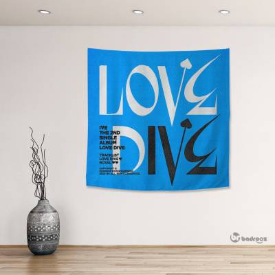 بک دراپ مربع IVE love dive