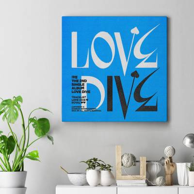 تابلو کنواس مربع (بوم) IVE love dive
