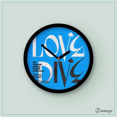 ساعت دیواری  IVE love dive