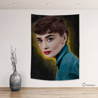 بک دراپ آدری هپبورن (Audrey Hepburn)