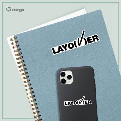 استیکر V Layover logo