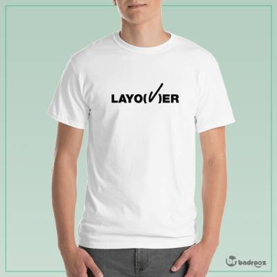 تی شرت مردانه V Layover logo