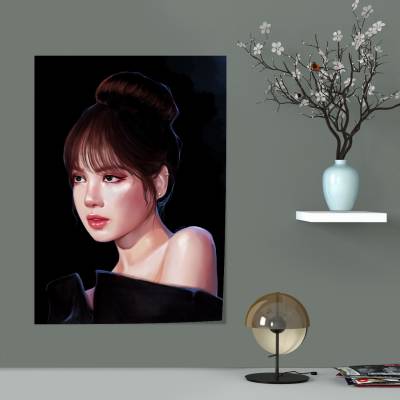 پوستر سیلک blackpink lisa bvlgari