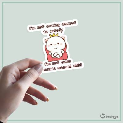 استیکر Queen Peach cat