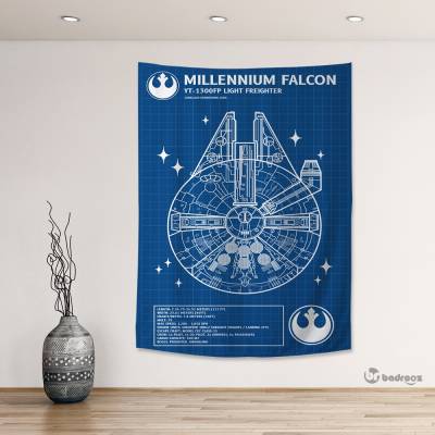 بک دراپ Millennium Falcon