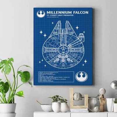 تابلو کنواس (بوم) Millennium Falcon