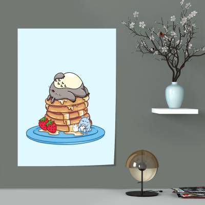 پوستر سیلک توتورو پنکیکی
