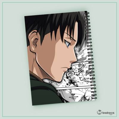 دفتر یادداشت attack on titan levi manga