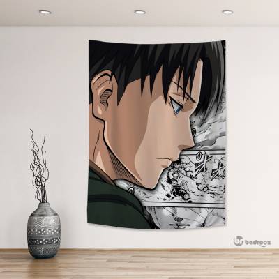 بک دراپ attack on titan levi manga