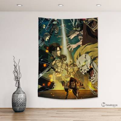 بک دراپ attack on titan s4 poster