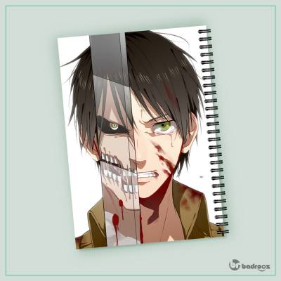 دفتر یادداشت eren attack on titan