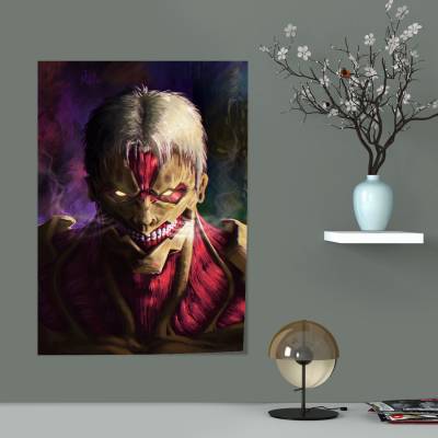 پوستر سیلک attack on titan armored titan