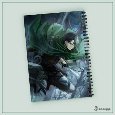دفتر یادداشت attack on titan levi hecho