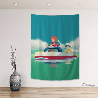 بک دراپ Ponyo & Sosuke