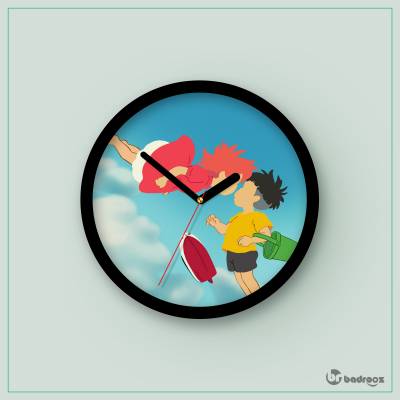 ساعت دیواری  Ponyo & Sosuke 2