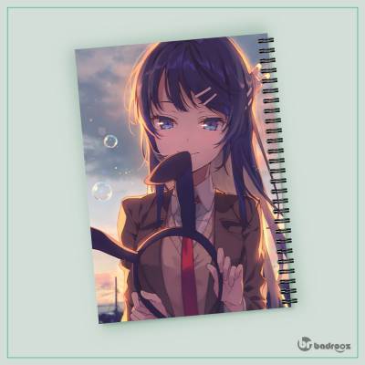 دفتر یادداشت bunny girl senpai