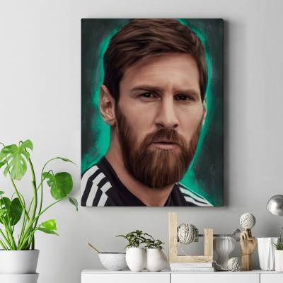 تابلو کنواس (بوم)  لیونل مسی (Lionel Messi)