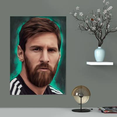پوستر سیلک  لیونل مسی (Lionel Messi)
