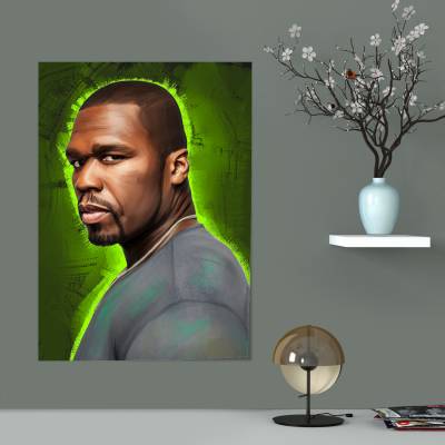 پوستر سیلک  فیفتی سنت ( 50cent)