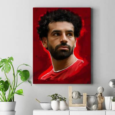 تابلو کنواس (بوم) محمد صلاح ( لیورپول ) - Mohamed Salah ( Liverpool )