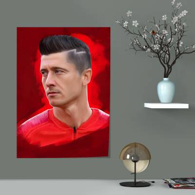 پوستر سیلک روبرت لواندوفسکی  - Robert Lewandowski 