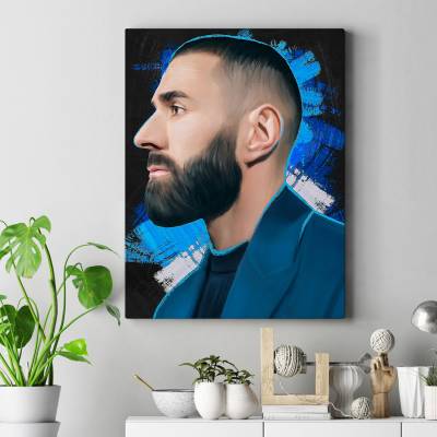 تابلو کنواس (بوم) كریم بنزما - Karim Benzema