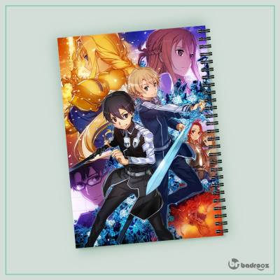 دفتر یادداشت sword art online alicization war of underworld 4