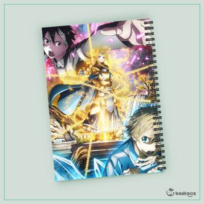 دفتر یادداشت sword art online alicization war of underworld 8