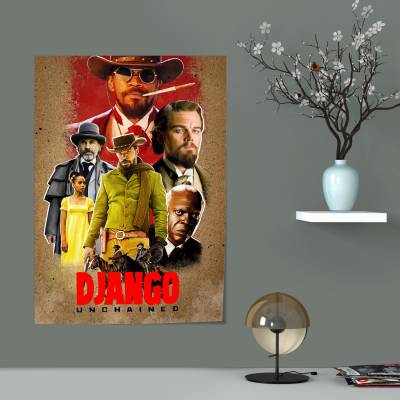 پوستر سیلک Django Unchained - جنگوی زنجیرگسسته