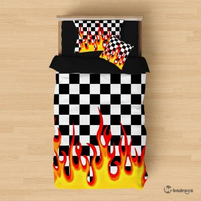روتختی یک نفره Checkerboard Fire Vans