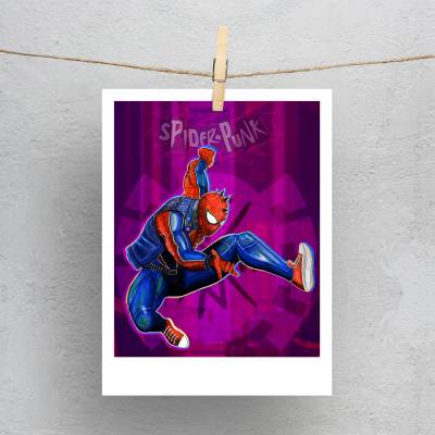 پولاروید spider punk اسپایدر پانک کمیک