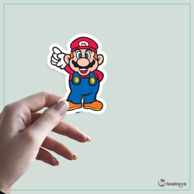 استیکر بازی سوپر ماریو Super Mario