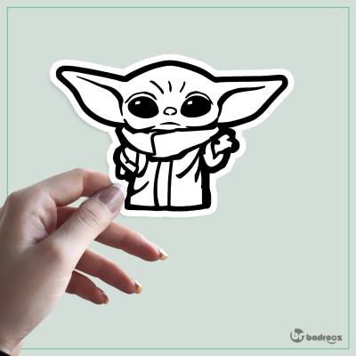 استیکر Baby Yoda Star Wars