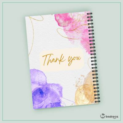 دفتر یادداشت notebook thankyou