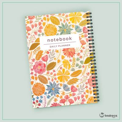 دفتر یادداشت flower notebook