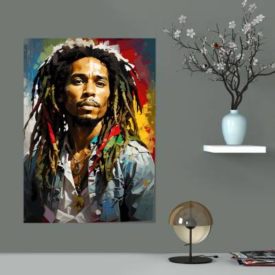 پوستر سیلک باب مارلی - Bob Marley