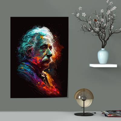 پوستر سیلک آلبرت اینشتین - Albert Einstein